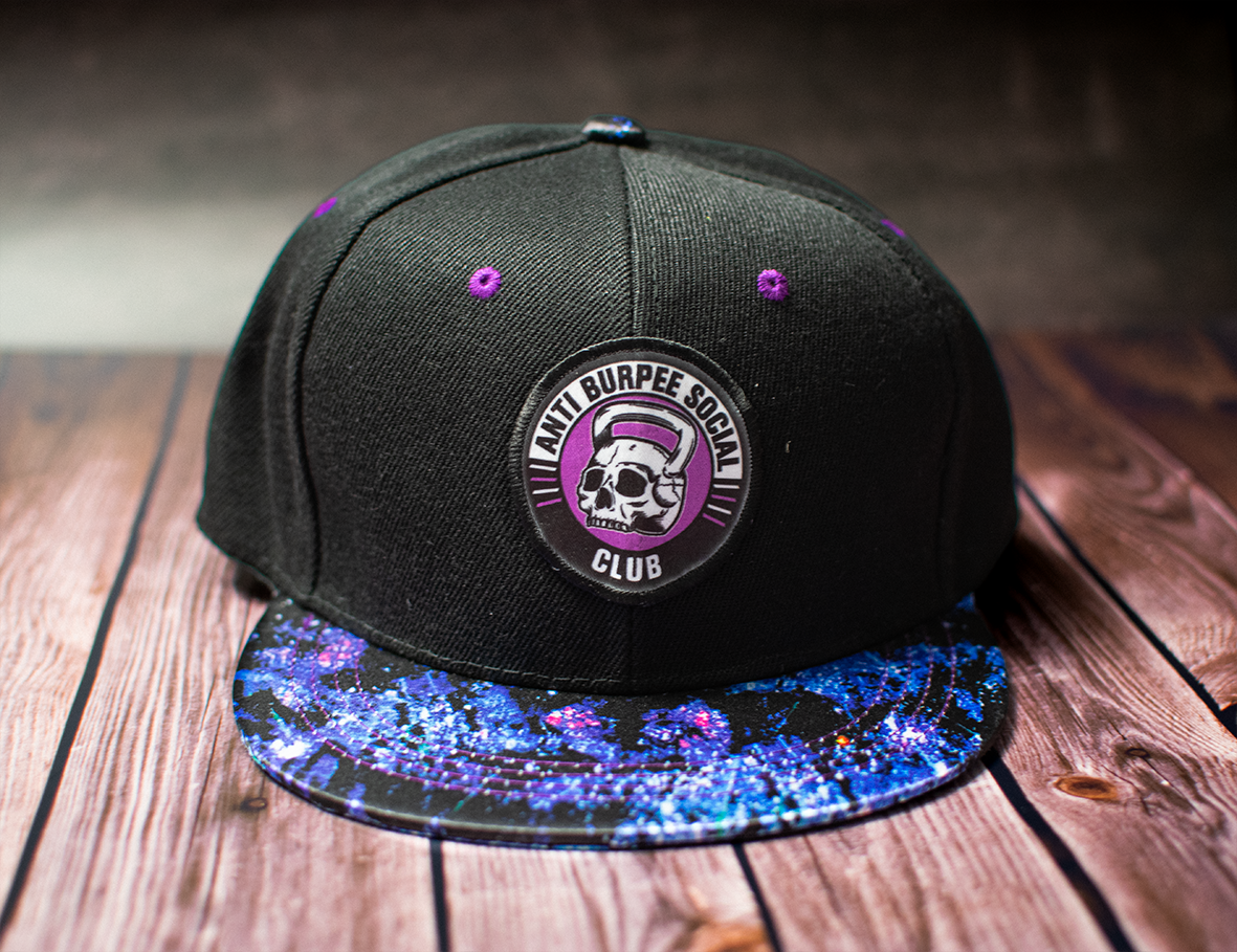 Gorra Plana Negra Galaxia