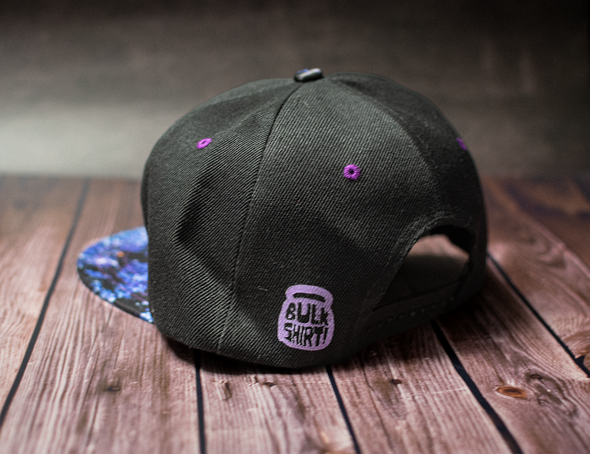 Gorra Plana Negra Galaxia