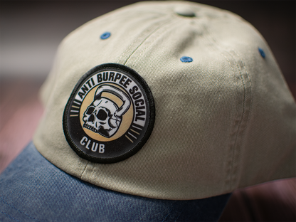 Gorra Deslavada Beige / Azul