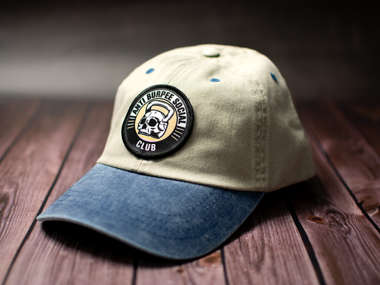 Gorra Deslavada Beige / Azul