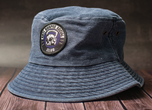 BUCKET HAT DESLAVADO AZUL MARINO