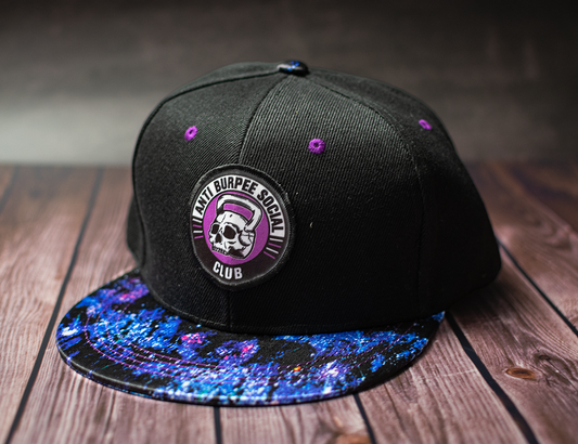 Gorra Plana Negra Galaxia