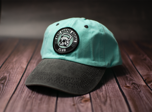Gorra Deslavada Menta / Negro