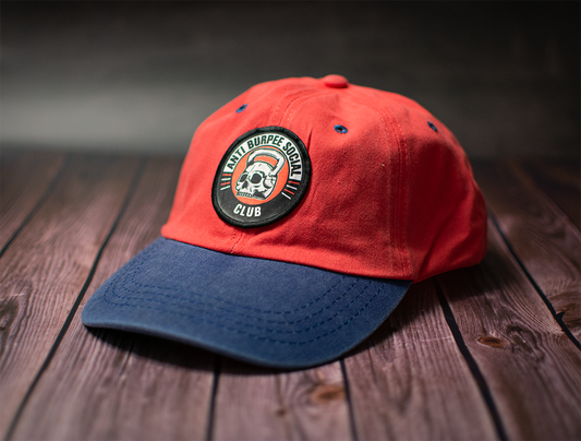 Gorra Deslavada Rojo / Azul